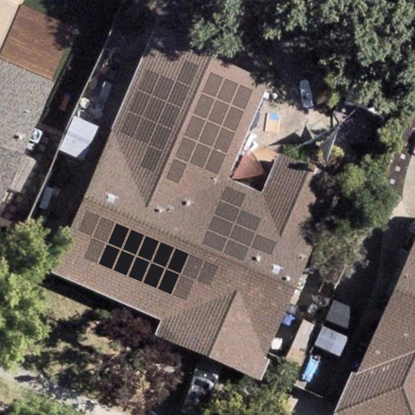 Solar roof aerial